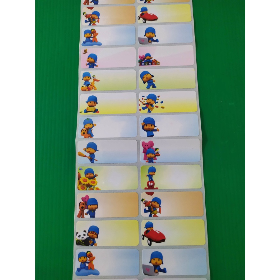 

Label Nama Waterproof - Pocoyo