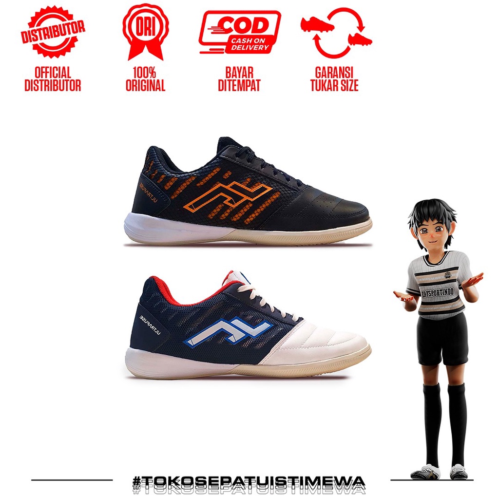 SEPATU FUTSAL ZETHRO ALFA 3 - 2 WARNA