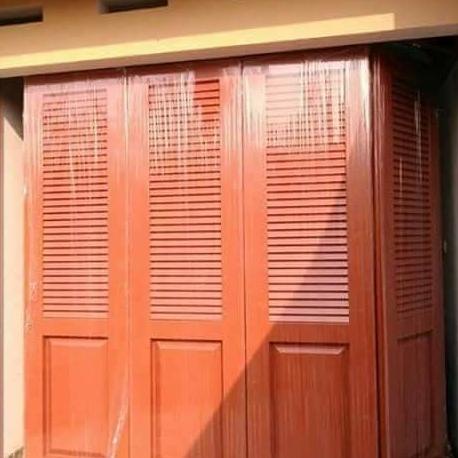 Pintu Besi Garasi Sliding Tikung Powder Coating