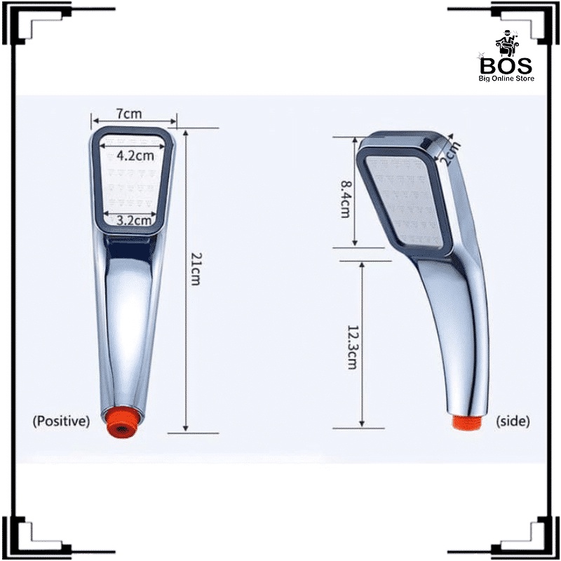 BOS-KEPALA SHOWER MANDI 300 LUBANG TEKANAN TINGGI / PANCURAN AERATOR HEAD FILTER SELANG