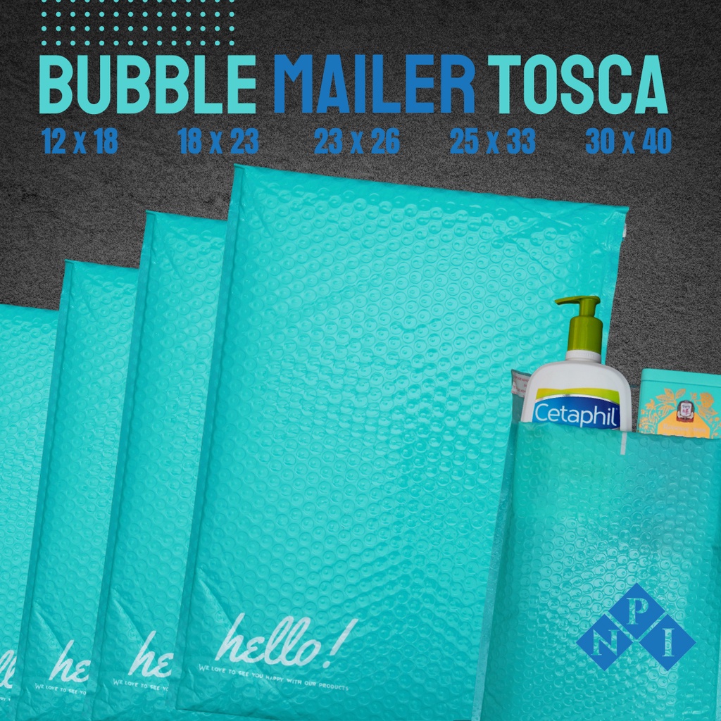 

RUSFET Amplop Bubble Mailer, Rusfet Mailer Hijau Tosca Wrap Envelope