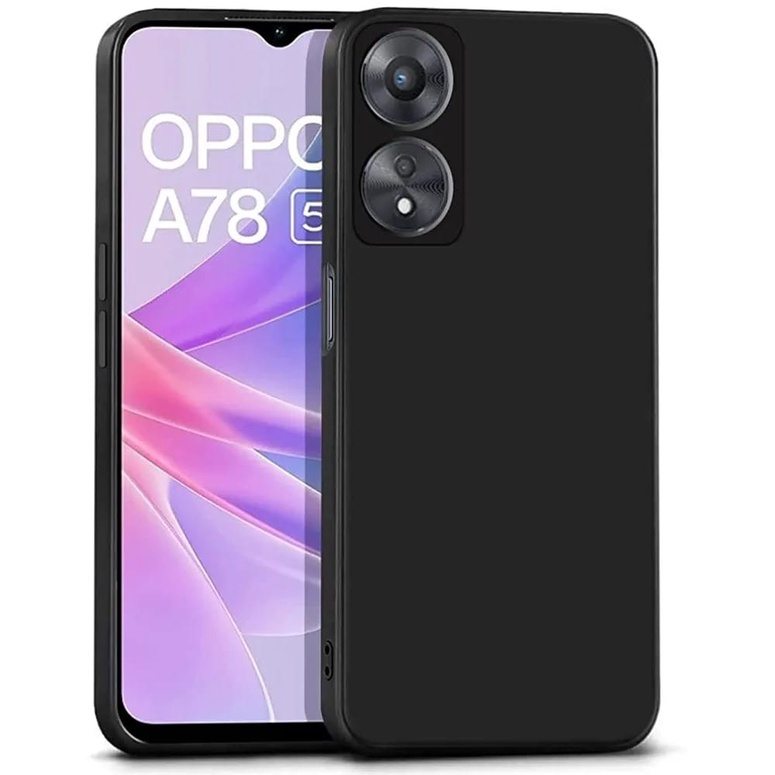 OPPO A78 / OPPO A17 COVER SOFT CASE MICROFIBER SUEDE SILICONE COLOUR SOFTCASE