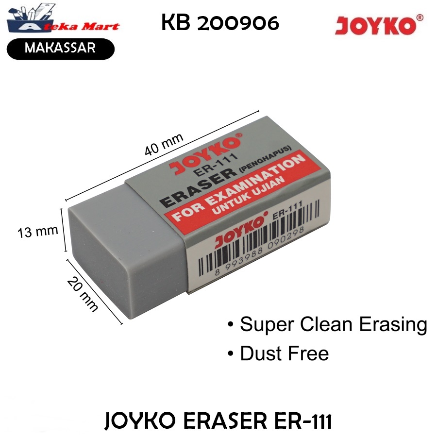

[1 PCS] JOYKO ERASER ER-111 PENGHAPUS PENSIL