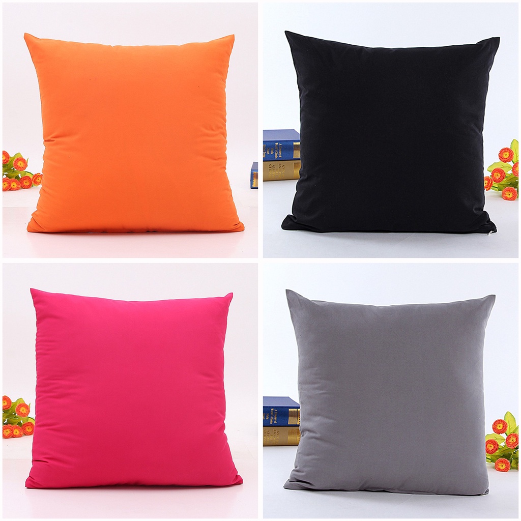 [✅COD] Sarung Bantal Kursi Sofa Bed Minimalis 40x40 Cover Cushion Pillow Perlengkapan Hiasan Dekorasi Sofabed Ruang Tamu Kamar Home Decor Interior Rumah Mewah Aneka Warna Polos