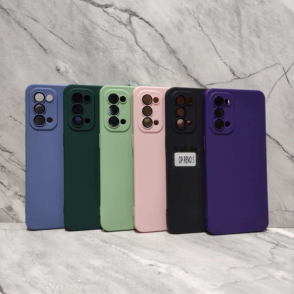 SOFTCASE MACAROON LENSPRO CANDY OPPO RENO 4 4G RENO 4F RENO 5 RENO 5F RENO 6 4G WHITE_CELL