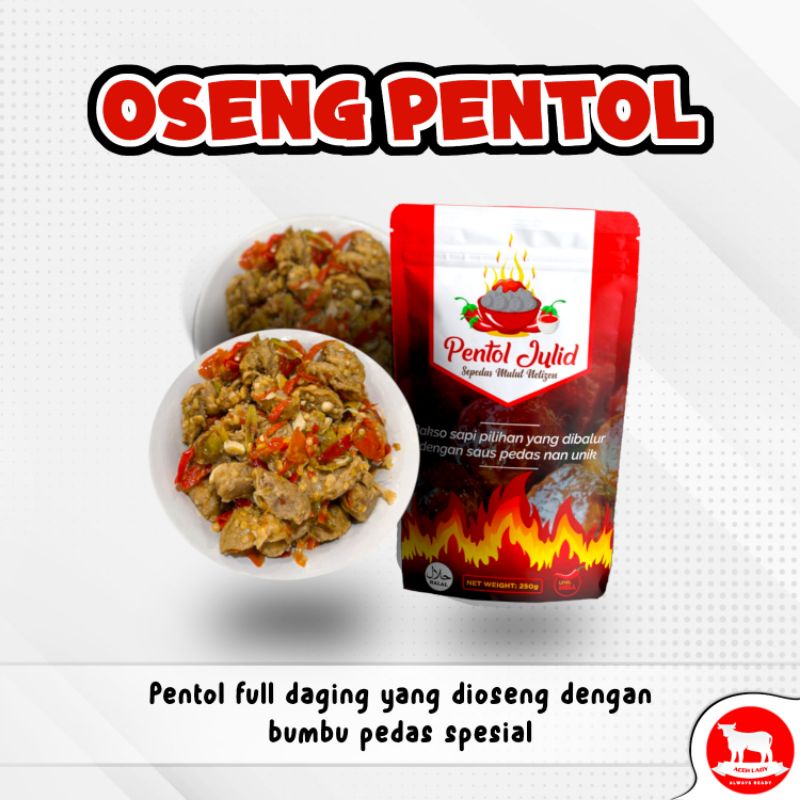 

Oseng Pentol - Pedasnnya juara/ Bakso Pentol Full Daging / Tumis cabe / COD / Kirim Seluruh Indonesia / Rempah Lady / Lauk Siap Saji / 125gr