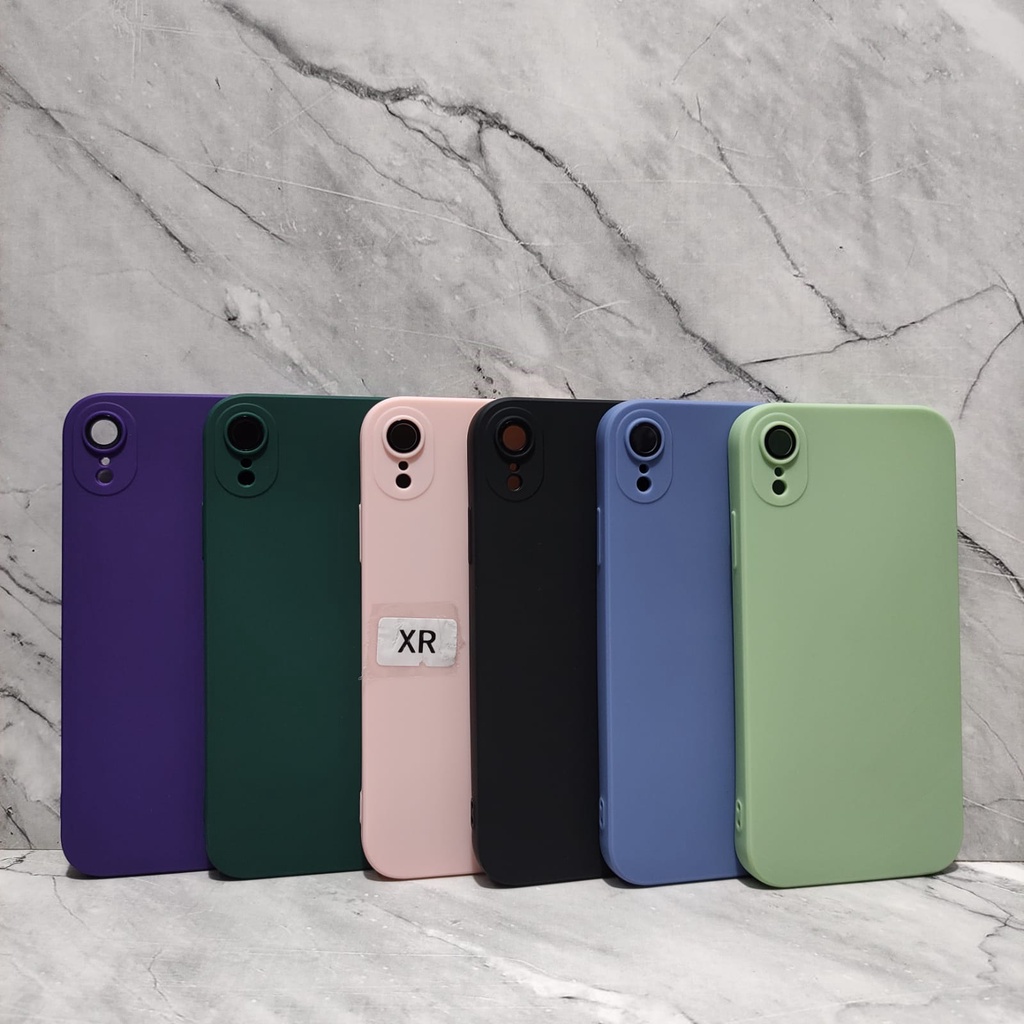 SOFTCASE MACAROON LENSPRO CANDY IP X IP XS IP XS MAX IP XR WHITE_CELL