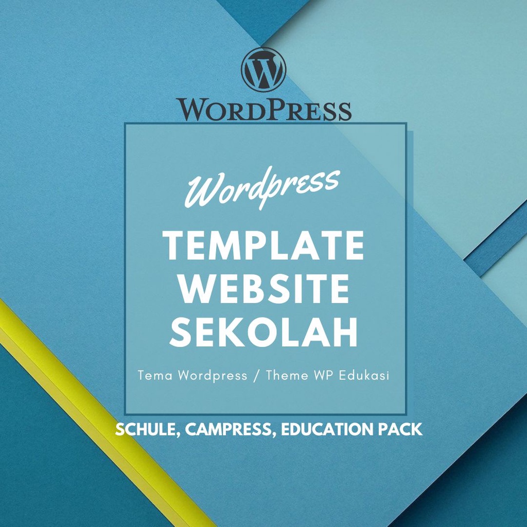 Template Website Sekolah Wordpress / Theme WP Edukasi Belajar