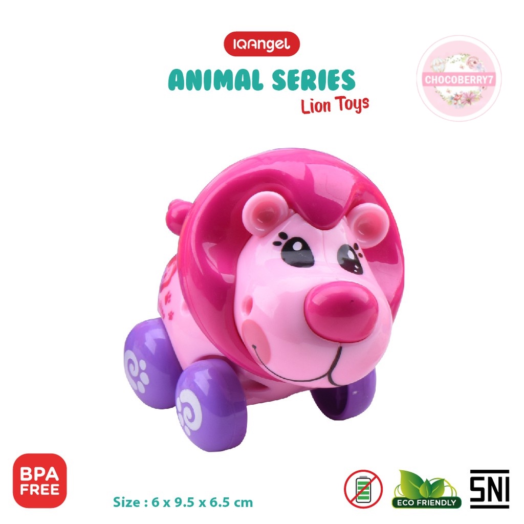 IQAngel Lion Toys IQ634 / Mainan Edukatif Bayi / Mainan Motorik Anak / Mainan Singa Lucu