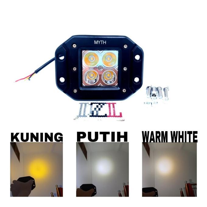 LAMPU TEMBAK LED 3 WARNA REFLEKTOR CRF 150 KLX BF KTM 2017 4 MATA