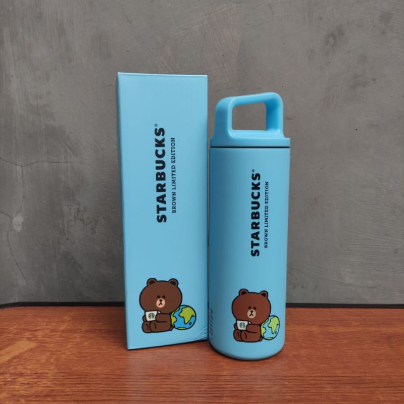 Starbucks LINE Friends Brown Edition Notebook Tumbler