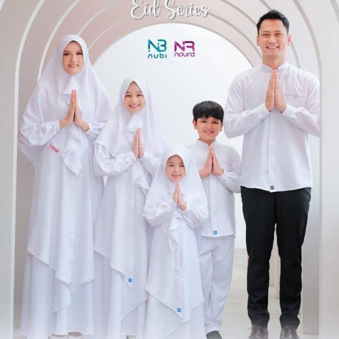GAMIS PUTIH RAFDA BAJU MUSLIM ANAK BAYI PEREMPUAN REMAJA ORI NUBINTANG