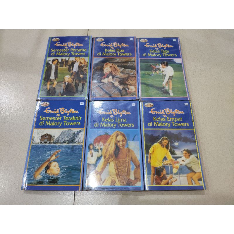 Novel Set Seri Malory Towers pertama 1 dua 2 tiga 3 empat 4 lima 5 terakhir 6 Enid Blyton Lima Sekaw