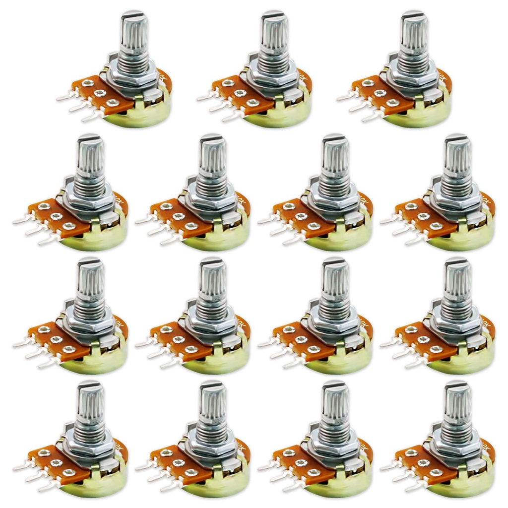 Pengatur Volume Suara Potensiometer Resistor Linear Potentiometer Potensio Mono 1K 2K 5K 10K 20K 50K 100K 250K 500K 1M Ohm