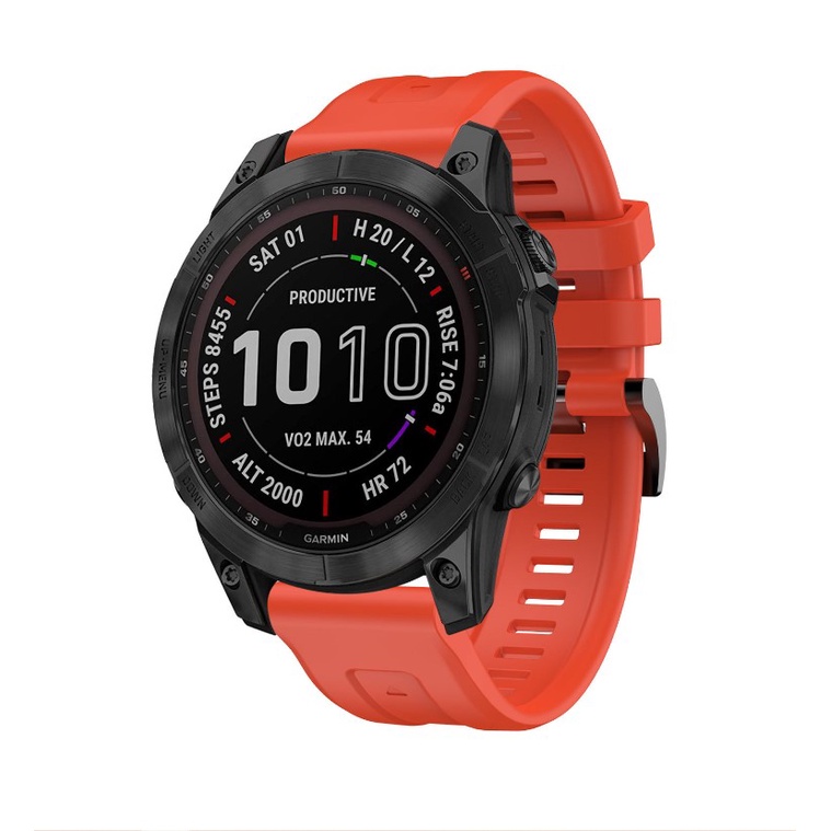 Strap Garmin Fenix 7 6 5 Forerunner 935 Jam watch Silicone Tali jam Baru Black White Hitam Putih Biru Merah Orange