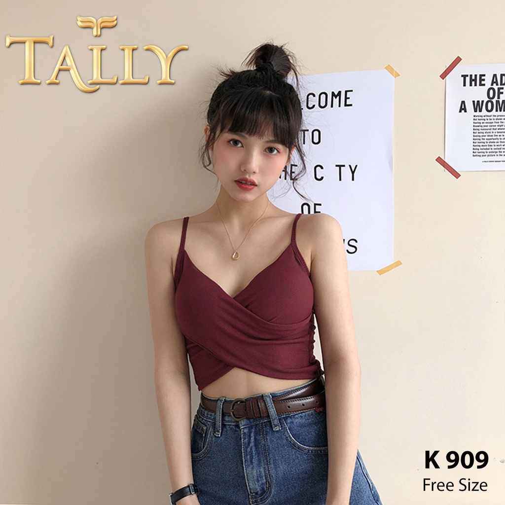 TALLY Bralette Bra kemben Fashionable Bahan Katun Fit 34 - 38 K 909 - BRALETTE TALLY K 909 - TANKTOP SEXY KOREAN