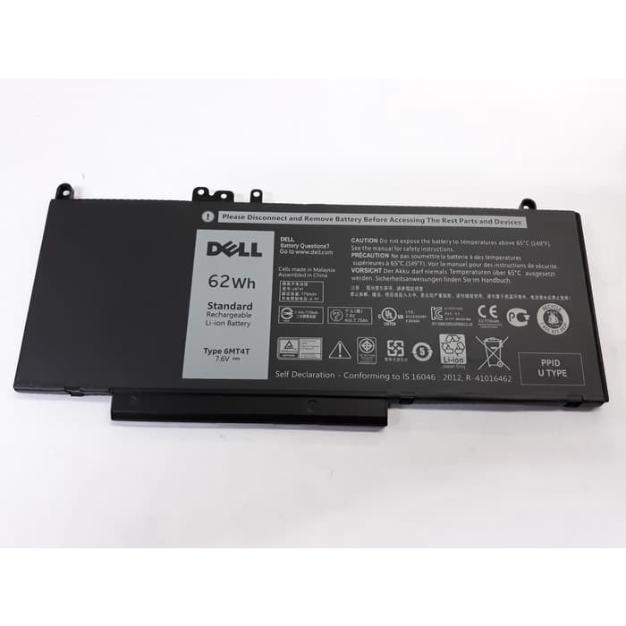 Baterai Original Dell Latitude E5450 E5470 E5570 E5550 G5M10 6MT4T