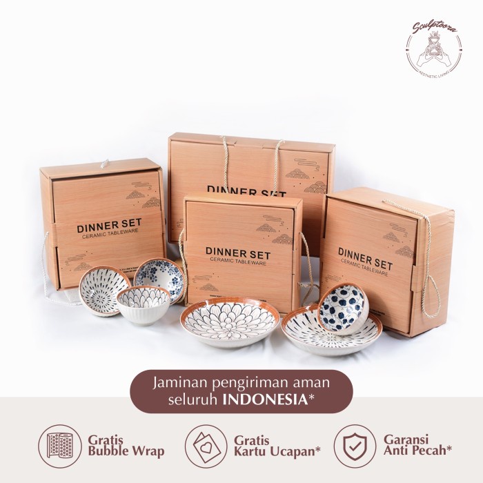 Terlaris Sculptoora Gift Set / Hampers - Japanese Dinner Set