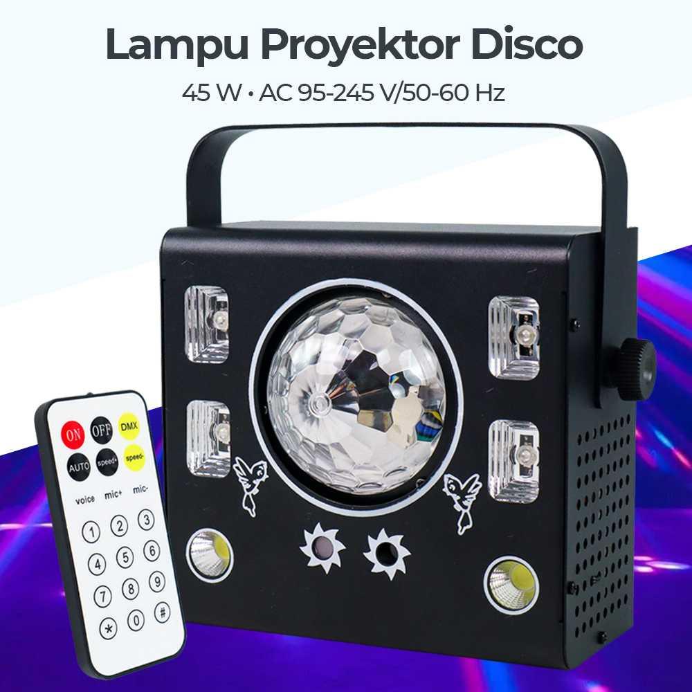 Lampu Proyektor Disco Waterproof IP20 DMX 45W 245V - AL050 - Black