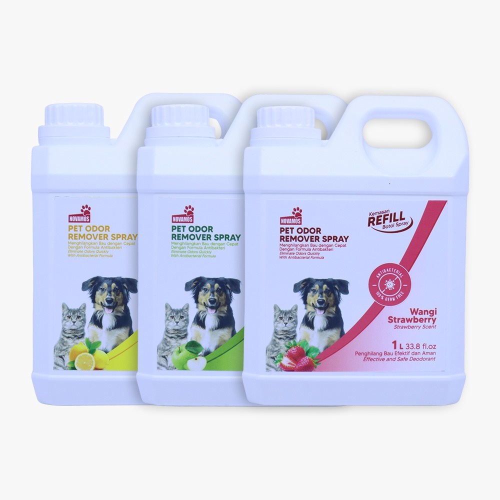 REFILL NOVAMOS Penghilang Bau Kotoran Binatang - Novamos Refill 1 Liter
