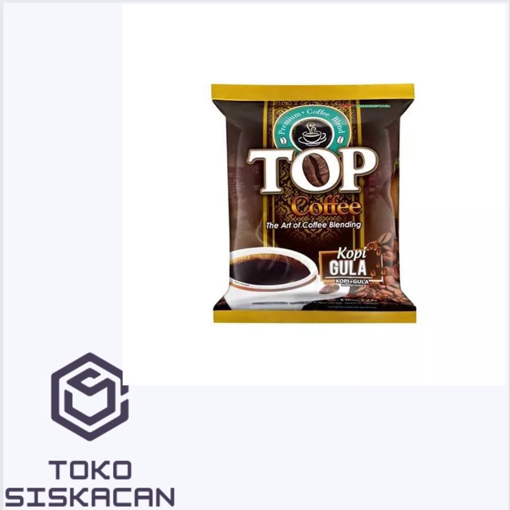 

top coffee kopi+gula kopi instan kemasan 25gr