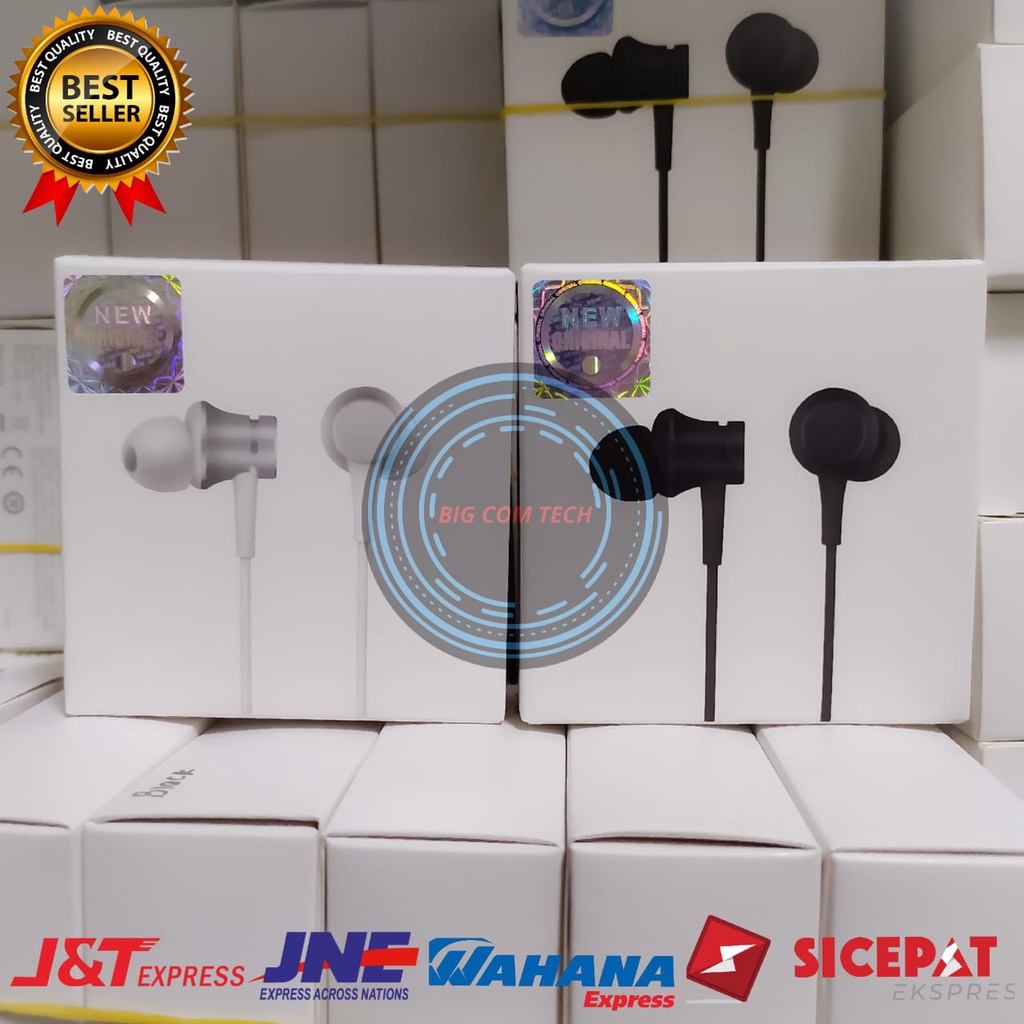 Earphone Headset Handsfree Xiaomi Mi Fresh Piston Edition Bass Jack Audio 3.5mm Original