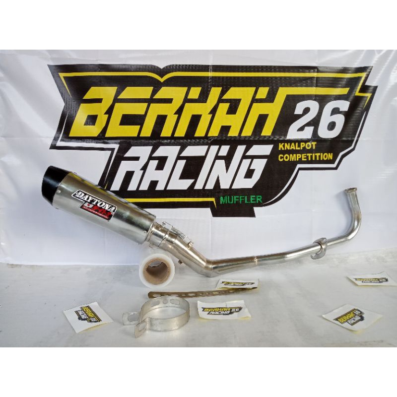 knalpot racing Daytona beat karbu mio vario scoopy beat fii/new vario 110/125/150 scoopy spin hayate
