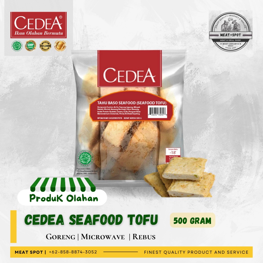 

Cedea Seafood Tofu | Goreng/Rebus | 500 gr