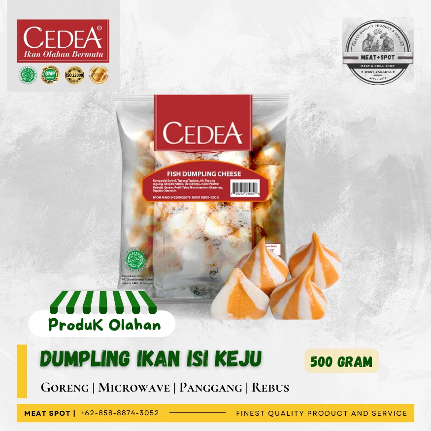 

Cedea Dumpling Ikan ( Varian Isi ) | Goreng/Panggang/Rebus | 500 gr