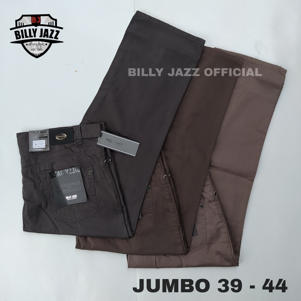 BIG SIZE JUMBO  Celana Jumbo Panjang Pria Kanvas Original Billyjazz Kualitas Cardinal / Celana Jumbo Pria