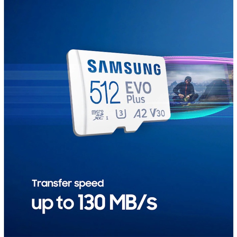 Samsung Evo Plus MicroSD / Micro SD Card 512Gb 130MBps