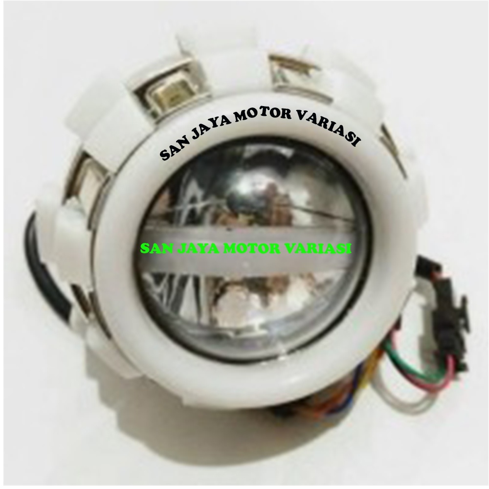 LAMPU MOTOR DEPAN PROJIE LED BULAT STAY FLASH AOZOOM