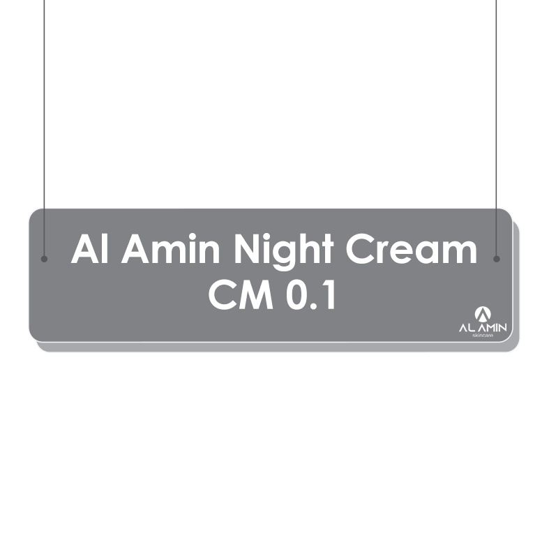 Alamin Cm 0,1 Night Cream | Krim Malam Pencerah Glowing Tahap 1 |