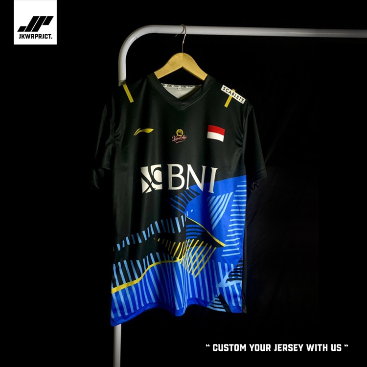 Jersey Badminton All England 2023 Indonesia Lining Victor Yonex FullPrinting Free Custom
