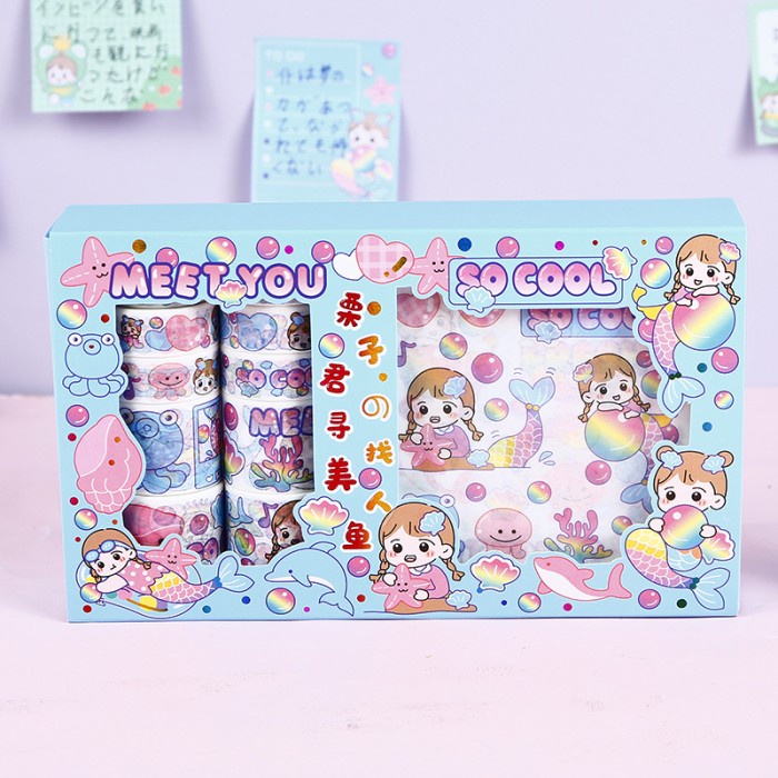 

Terlaris Stiker 1 Set Box 10 X 10 Karakter Lucu + Roll Stiker