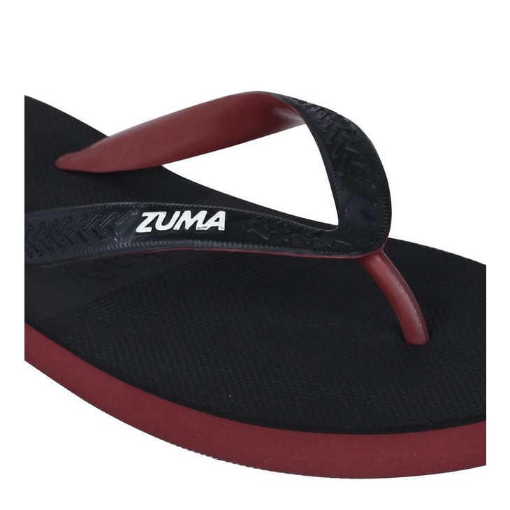 Sandal Zuma Black Series Maroon Original