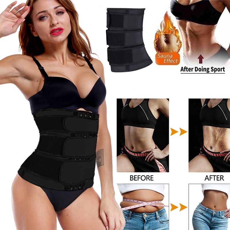 Korset Pengecil Perut Hook Waist Trainer Triple Belt Pasca Melahirkan