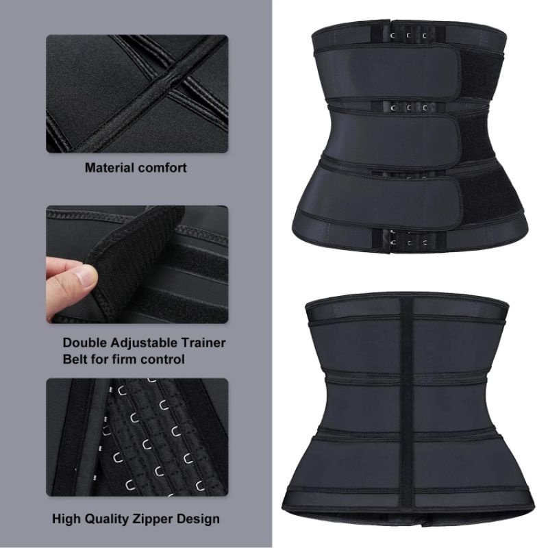 Korset Pengecil Perut Hook Waist Trainer Triple Belt Pasca Melahirkan