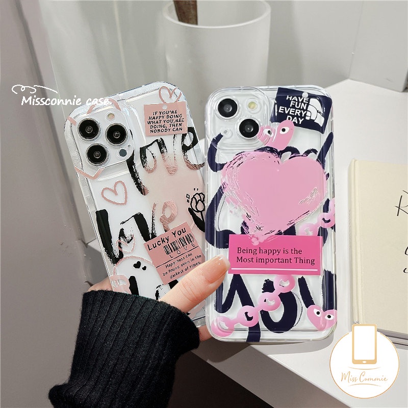 Fashion Comme Des Garcons Flower Label Case Redmi A1 12C 10C 9 9T 10 9A 10A 9C NFC Redmi Note 11 11s 10 10s 9 Note8 10 POCO F4 Kartun Graffiti Cinta Hati Shockproof Airbag Case