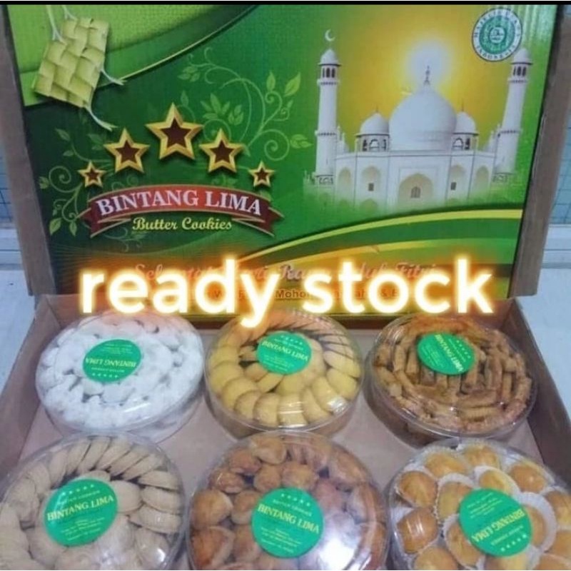 

paket lebaran bintang lima jumbo isi 6 toples besar