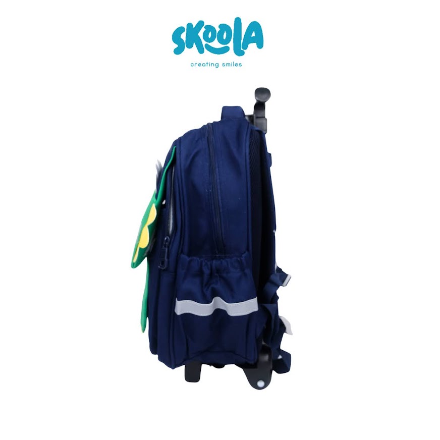 Skoola Tas Sekolah Anak Laki - Laki TK SD Trolly Ransel Dinosaurus - Maru