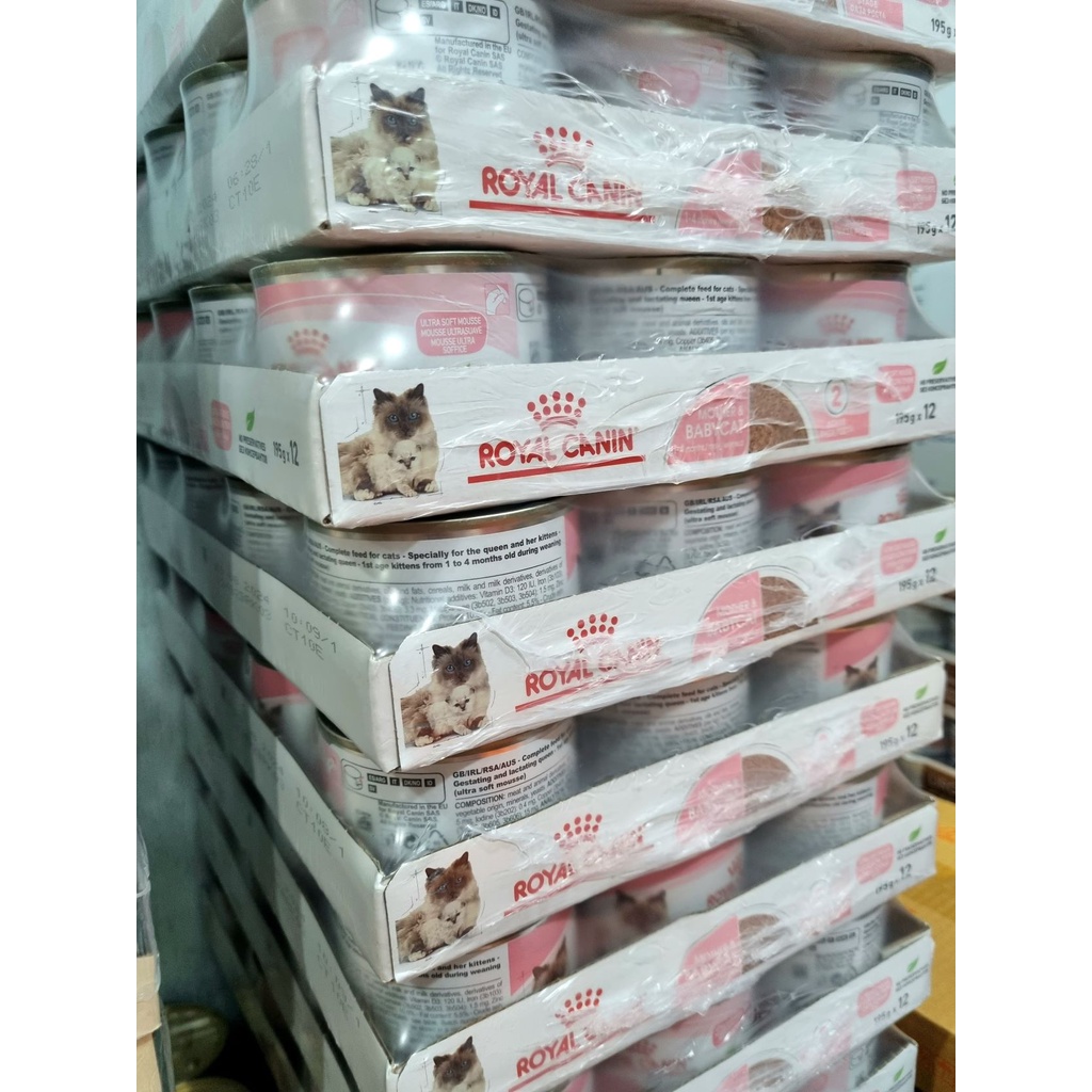 Royal Canin Mother &amp; Baby Cat 195GR 1 Krat isi 12PCS Wet Kaleng Kucing