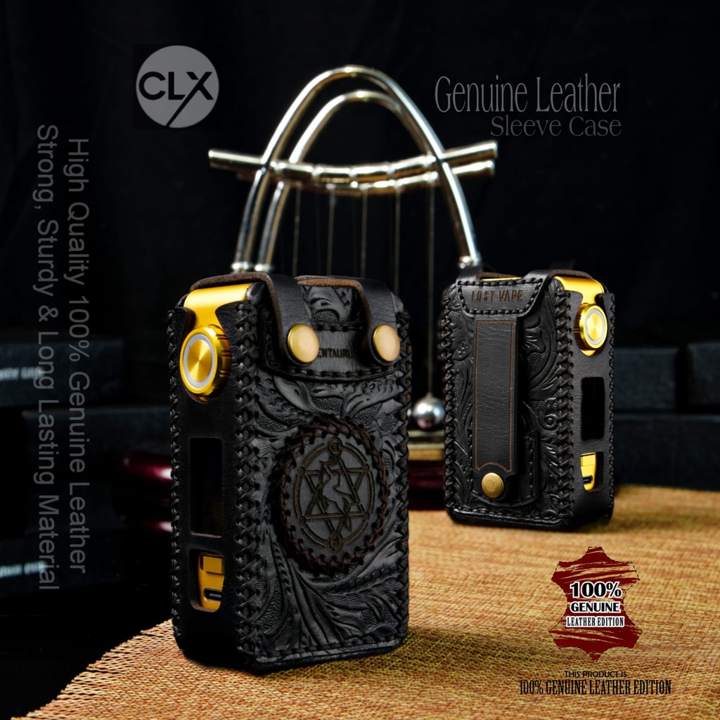 Genuine Leather Sleeve Case Centaurus-M200 Kulit Asli Venom Stitches