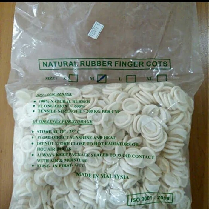 Terlaris Finger Cots / Cot / Coats Pelindung Jari Isi 100 Pcs