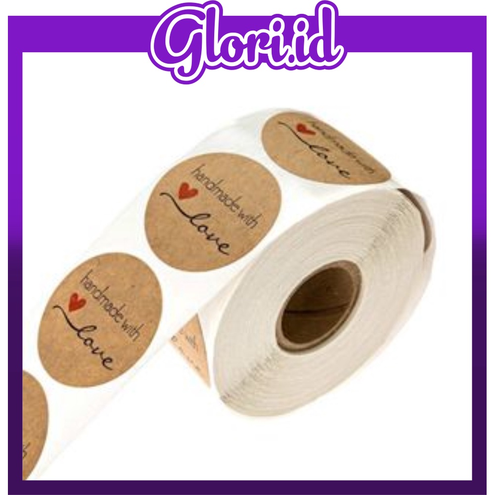 

GLORI.ID 1 roll (500 pcs) Stiker Label Tulisan Thank You For Your Order I Stiker Packing I Stiker Craft S058