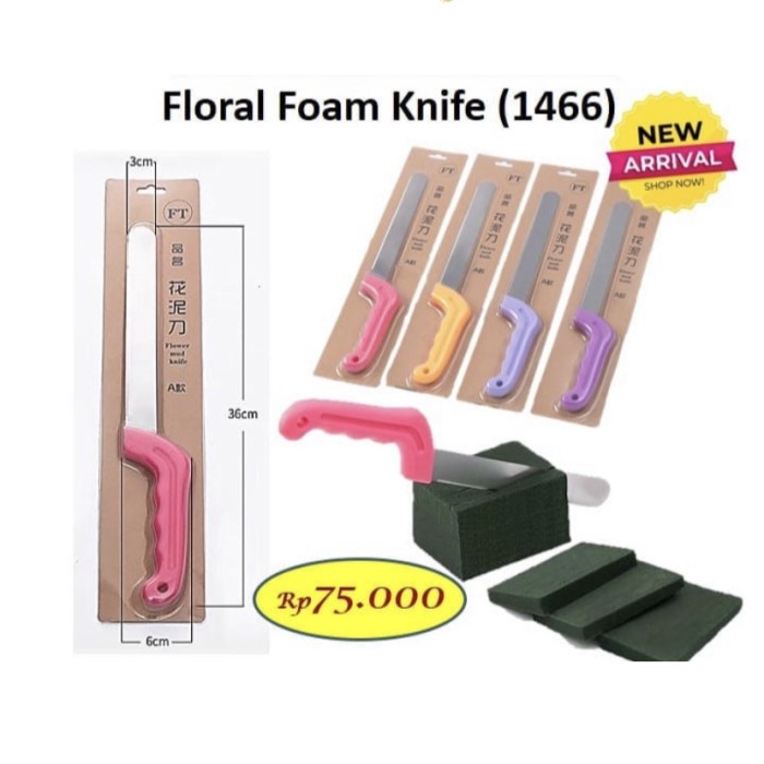 

Terlaris Floral Foam Knife / Pisau Potong Foam Busa Bunga/ Art Knife (1466)