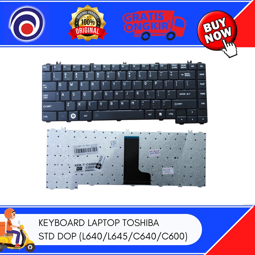 KEYBOARD LAPTOP TOSHIBA STD DOP (L640/L645/C640/C600)