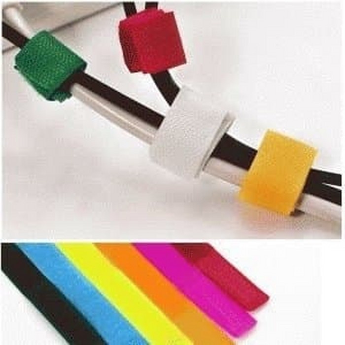

Terlaris Cord Kabel Strap Pengikat Serba Guna Lebar 2Cm Pnjang 5M/ Velcro Cable Ties