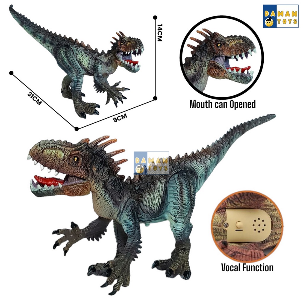 Dinosaurus Mainan Besar Karet Dino Tirex Tyranosaurus Leher Panjang