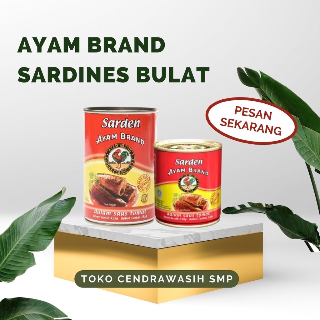 

Ayam Brand Sardines Bulat Ikan Sarden Dalam Kemasan Kaleng Ikan Kaleng